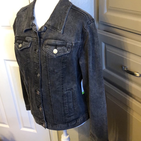 NEW Time and Tru black jean jacket - Picture 3 of 11